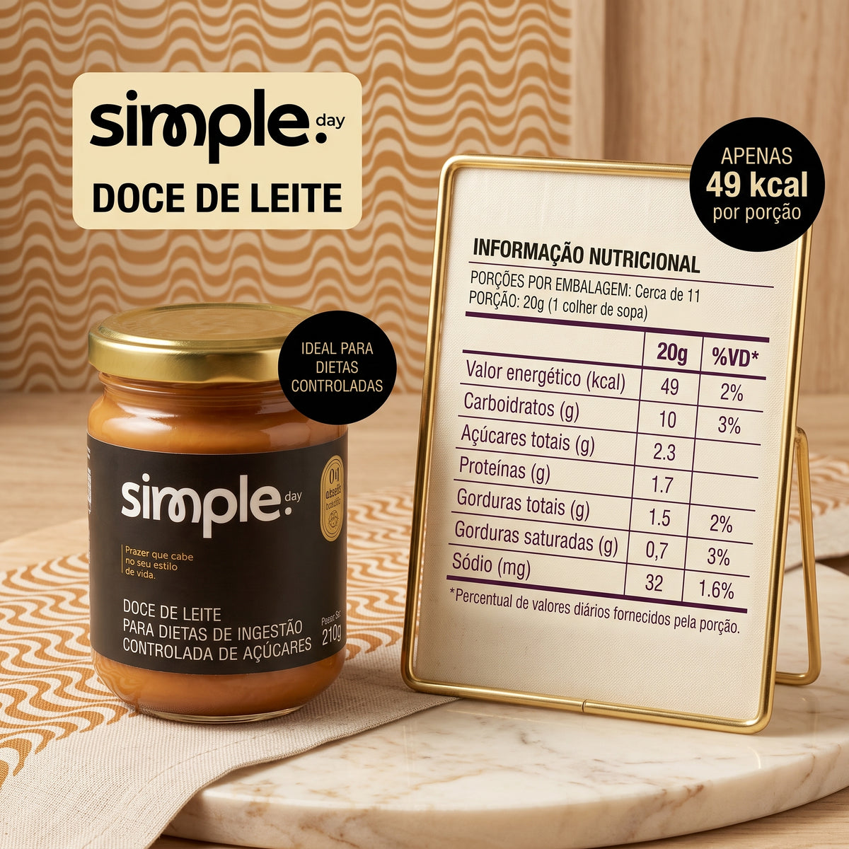 Comparativo visual do produto